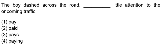 paying little attention PSLE English Question 11 explained