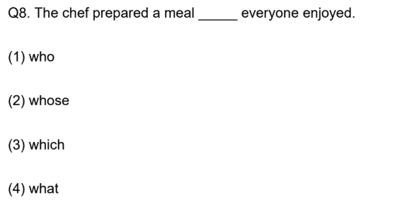 which relative pronoun PSLE English Question 13 explained