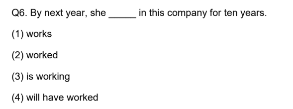 future perfect tense English question explained with will have worked